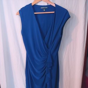 Size 14 American Living Royal Blue dress w/gather